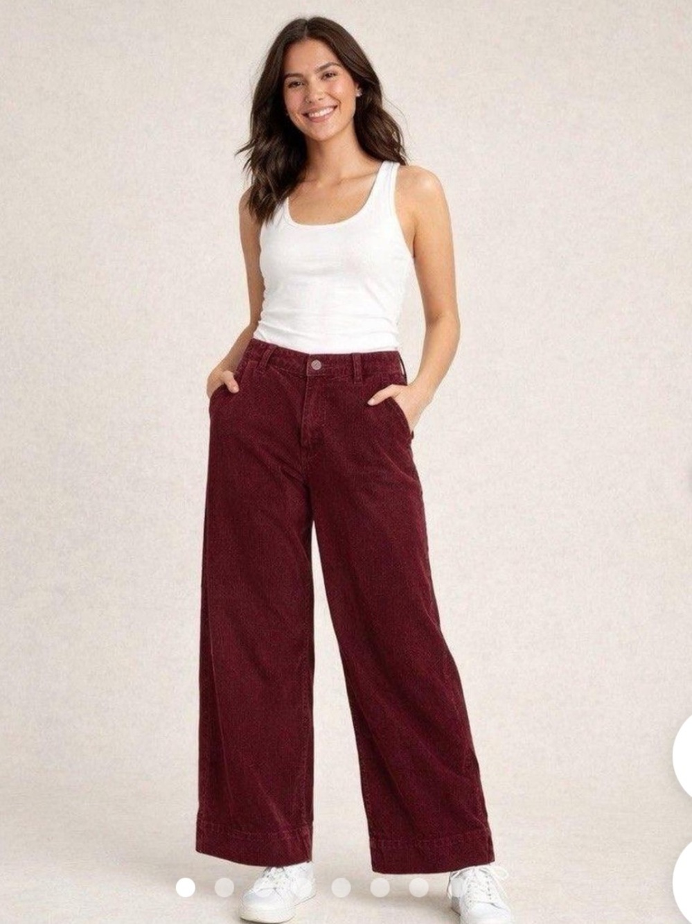 Old Navy High-Waist Wide Leg Corduroy Pants